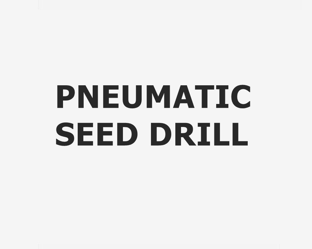 PNEUMATIC SEED DRILLS